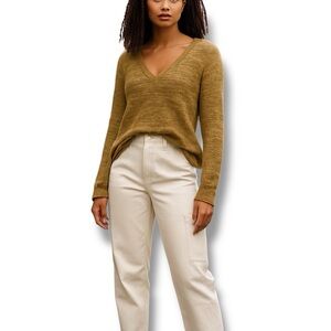 Universal Thread Women’s V Neck Pullover Sweater, Green Variegated, size XL